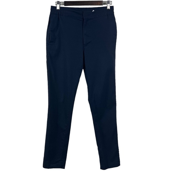 Banana Republic Pants Men's 29x32 Mason Athletic Tapered Navy Blue Elastic Waist - Picture 1 of 11